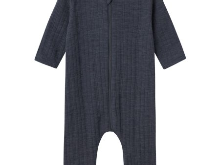 Name It Ombre Blue Wang Ull Needle Nightsuit Solid Noos Supply