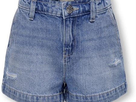 Kids ONLY Light Blue Denim Comet Wide Denim Shorts Noos Online Hot Sale