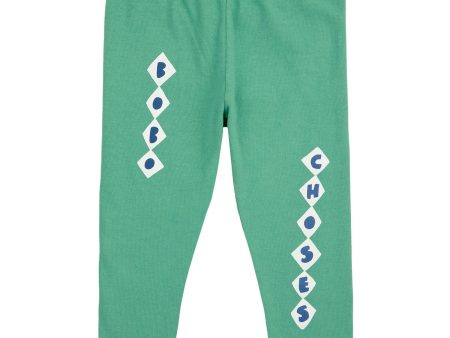 Bobo Choses Green Bobo Choses Diamonds Leggings Fashion