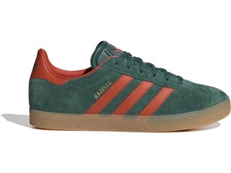 adidas Originals GAZELLE J Sneakers Collegiate Green   Preloved Red   Gum For Sale