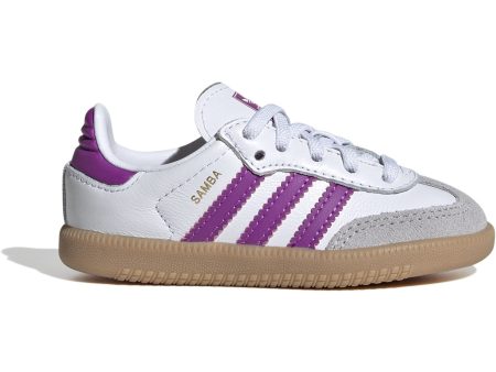 adidas Originals Ftwwht Purbur Gum3 Samba Og El I Sneakers Online Hot Sale