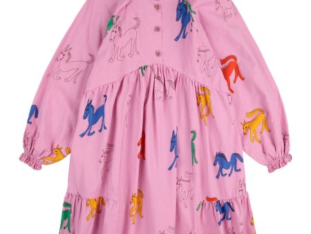 Bobo Choses Pink Wonder Horse All Över Woven Dress Online Sale