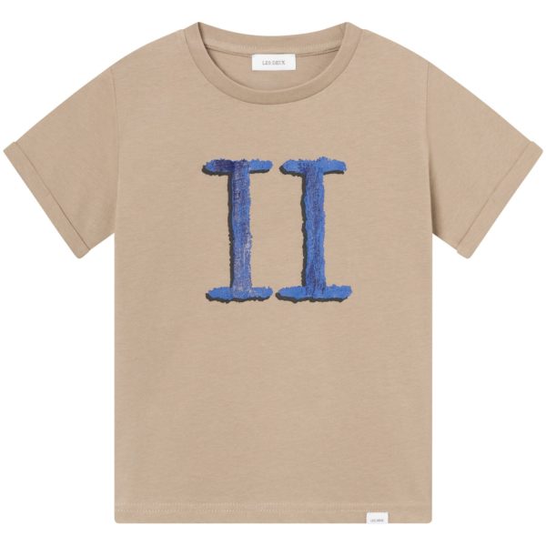 Les Deux Kids Desert Taupe Blueprint Hand Drawn Encore T-Shirt Kids Online Hot Sale