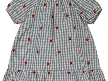 Flöss Polly Klänning Berry Blue Gingham Online Sale