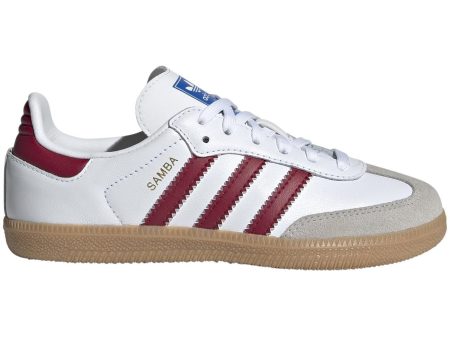 adidas Originals SAMBA OG C Sneakers Cloud White   Collegiate Burgundy   Gum Online now