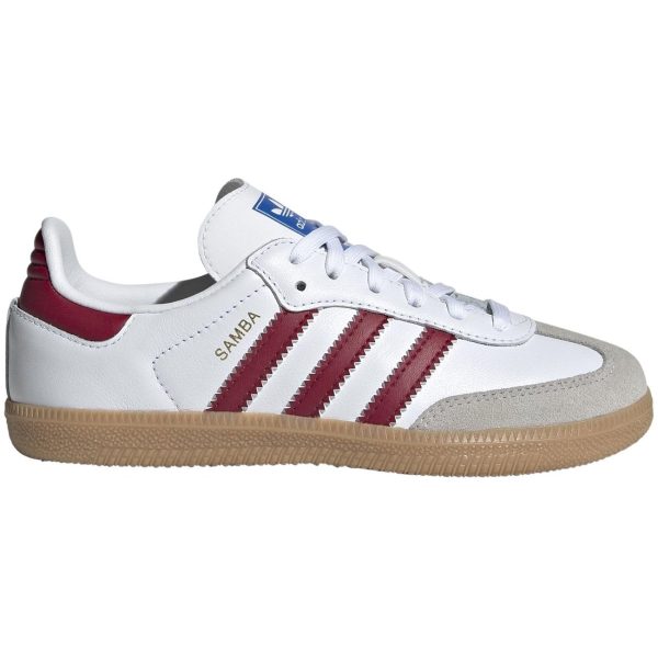 adidas Originals SAMBA OG C Sneakers Cloud White   Collegiate Burgundy   Gum Online now