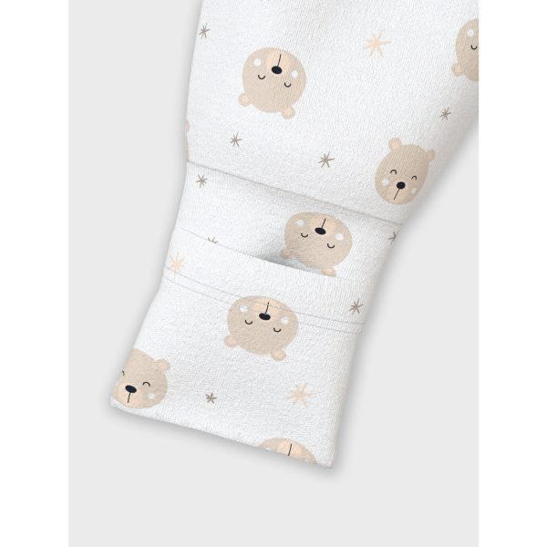 Name It Oxford Tan Nattställ 2-pack Zip Oxford Bear Noos For Discount