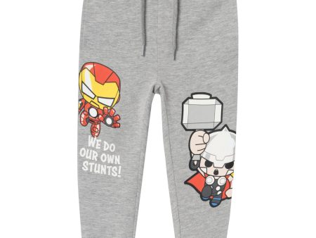 Name It Grey Melange Juck Marvel Sweatpants Cheap