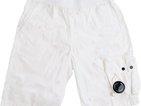 C.P. Company Gauze White Bermuda Shorts Online now