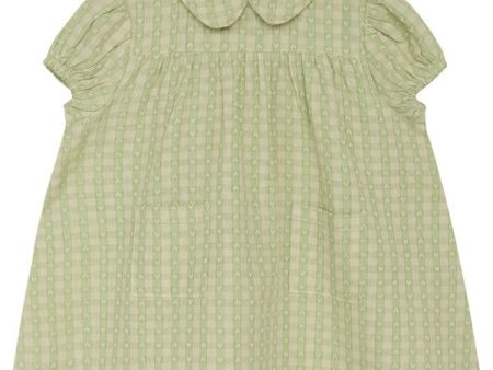 Flöss Stella Klänning Lime Gingham Supply