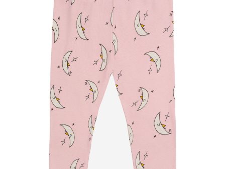 Bobo Choses Light Pink Beneath The Moon Leggings Cheap