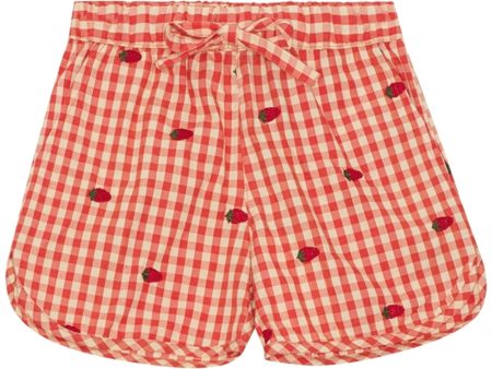 Flöss Molly Shorts Berry Gingham Online Hot Sale