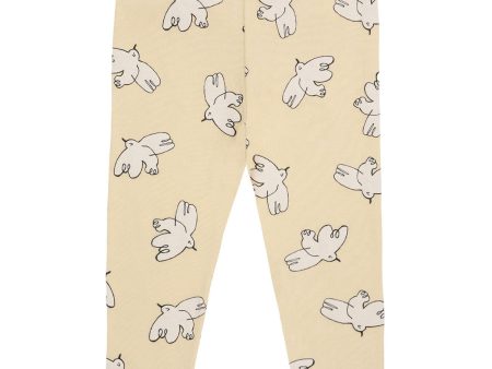 Bobo Choses Light Yellow Freedom Bird All Över Leggings Online Sale