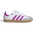 adidas Originals Ftwwht Purbur Gum3 Samba Og J Sneakers For Sale